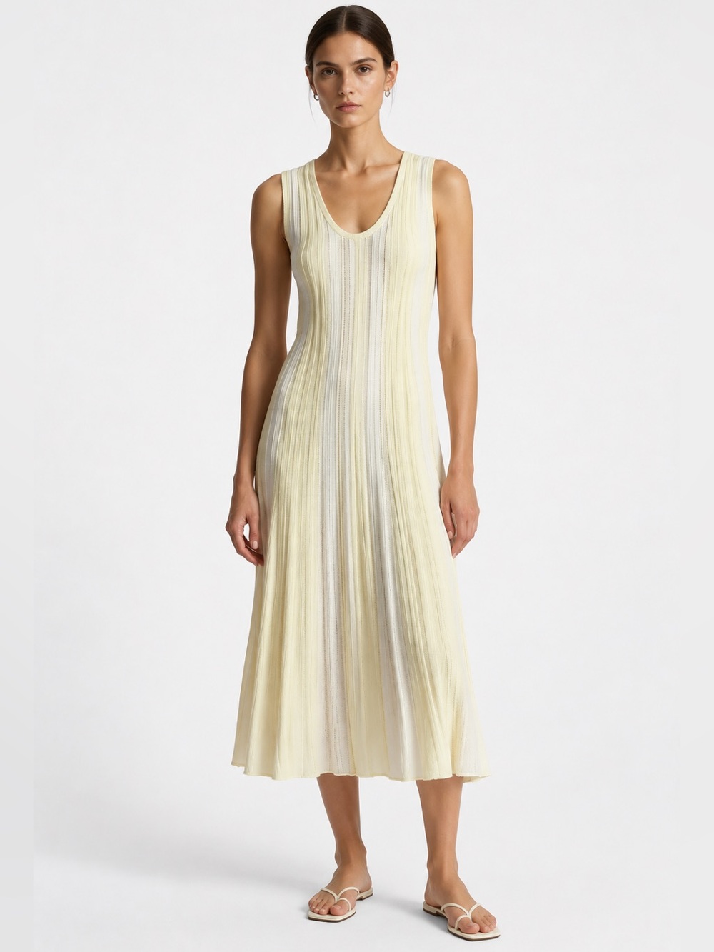 COS Ribbed Knit Midi Dress – Size M